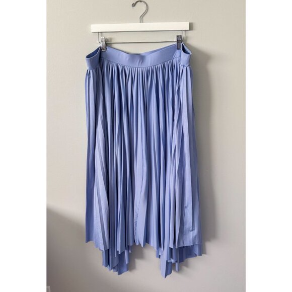 Eloquii Nepal Full Length Pleated Pull-On Asymmetrical Maxi Skirt - Picture 2 of 8